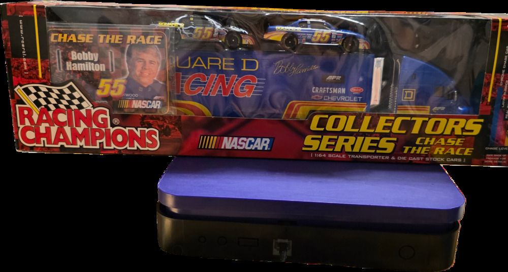 Bobby Hamilton 55 Square D Racing Champions Transporter Car Sealed hauler Nascar
